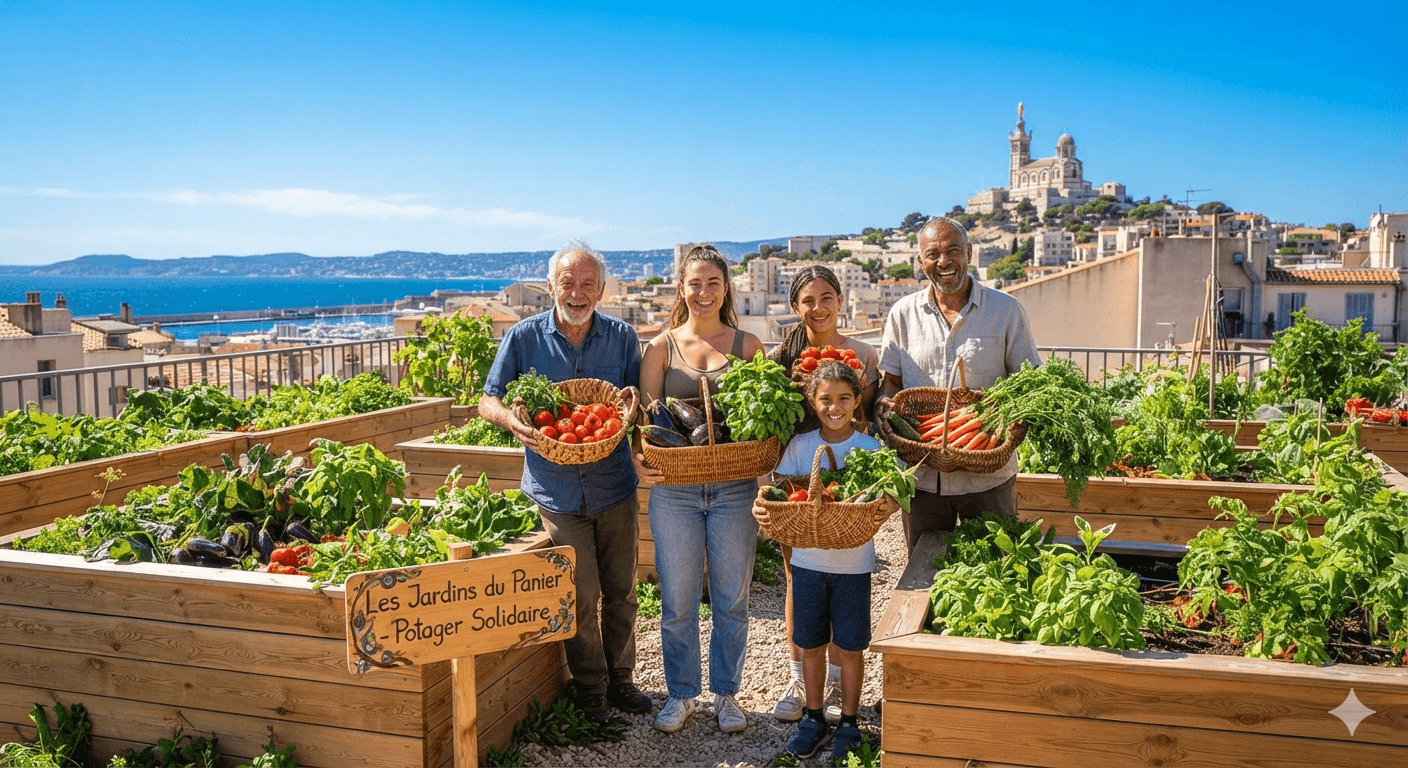 Un potager partagé pour l'atelier de Marseille