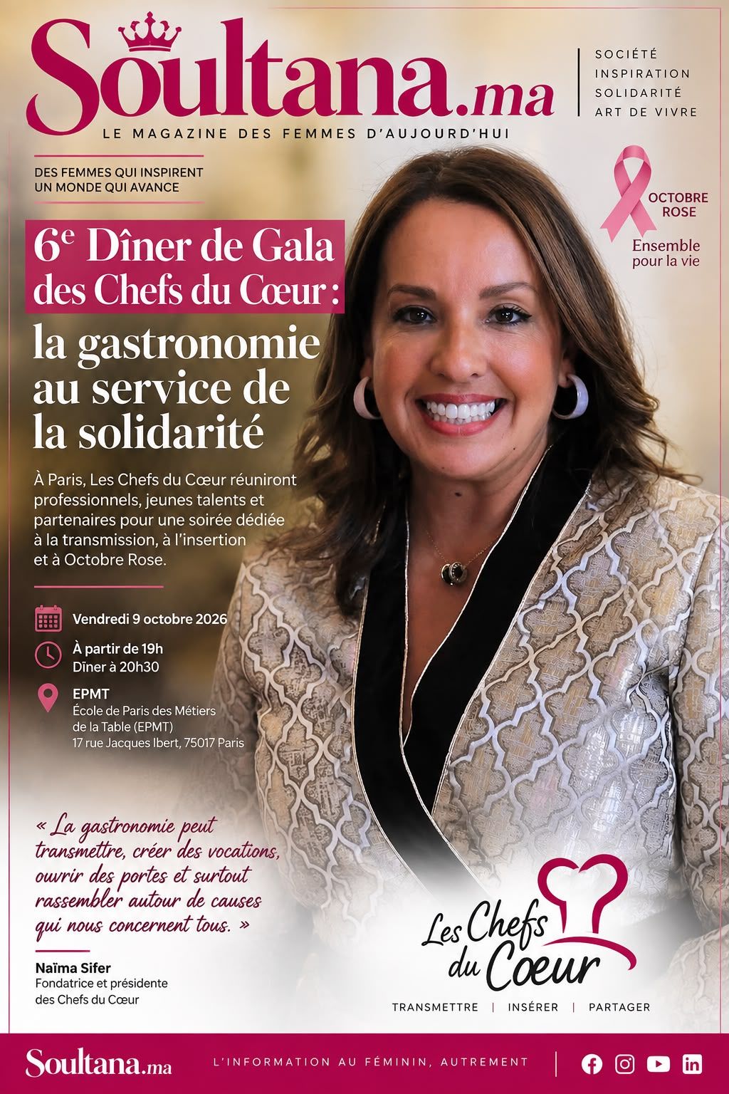 6ᵉ Dîner de Gala des Chefs du Cœur : la gastronomie au service de la solidarité